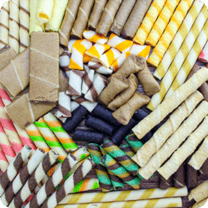 automatic wafer stick rolls machine