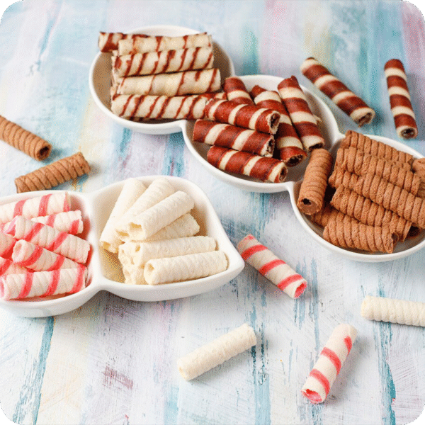 automatic wafer stick rolls machine