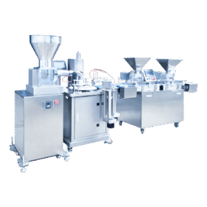pie forming machine with filling and feeder