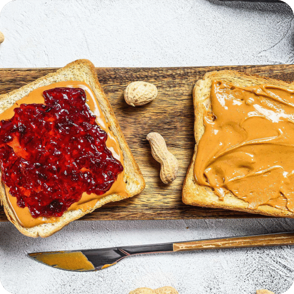 spread floss & toast filling with two materials machine