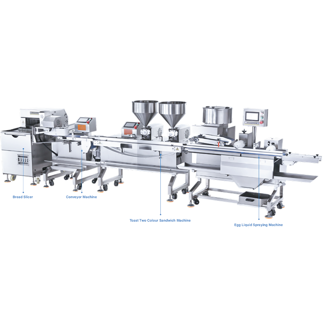 spread floss & toast filling with two materials machine spread floss & toast filling with two materials machine