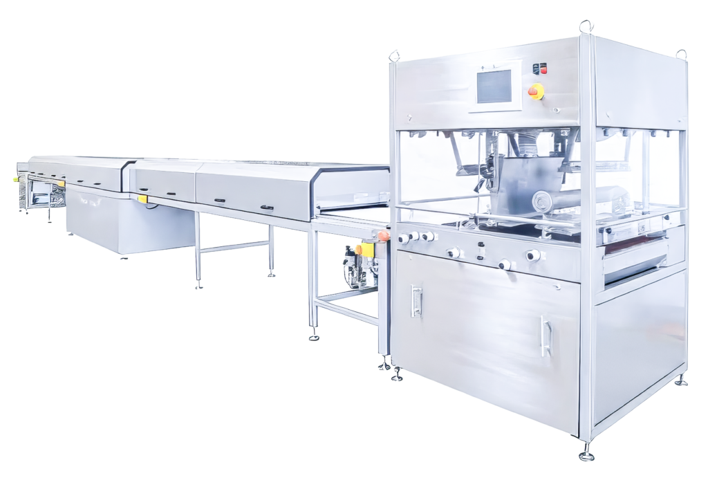 Mencegah Chocolate Blooming: Standar Baru Lini Produksi Biskuit enrober machine copy